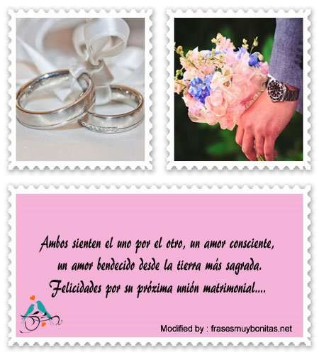 Frases para los recién casados | Felicitaciones por Matrimonio